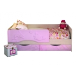 Купить Кровать ′Алиса′ 0,8*1,6 м (КР 812) - Розовый металлик, блестки - Vlarnika