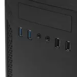 Корпус компьютерный Foxline FL-628 (FL-628-FZ450R-U32) Black 