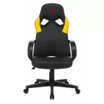 Кресло игровое Zombie RUNNER черный/желтый эко.кожа крестовина пластик 