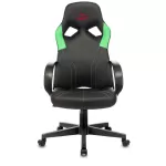 Кресло игровое Zombie RUNNER черный/зеленый эко.кожа крестовина пластик 