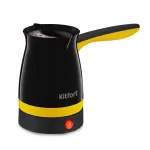 Купить Электрическая турка Kitfort КТ-7183-3 желтый, черный - Vlarnika