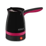 Купить Электрическая турка Kitfort КТ-7183-1 черный, розовый - Vlarnika