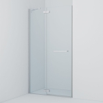 Купить Душевая дверь распашная глянцевый алюминиевый профиль 110х195 Slide IDDIS - Vlarnika