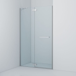 Купить Душевая дверь распашная глянцевый алюминиевый профиль 120х195 Slide IDDIS - Vlarnika