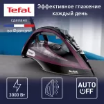 Купить Утюг Tefal Ultimate Pure FV9835E0, черный/фиолетовый - Vlarnika