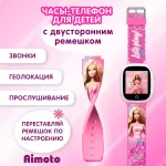 Детские смарт-часы Aimoto Lite Барби 2G, с двусторонним ремешком, обратный звонок, розовый 