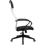 Кресло руководителя Бюрократ CH-607 светло-серый TW-02 сиденье черный сетка/ткань с подгол 