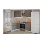 Купить Модульная кухня ′Бруклин′ 1,4*1,6 м - бетон коричневый - Vlarnika