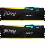 Купить Оперативная память Kingston Fury Beast RGB (KF560C40BBAK2-64) DDR5 2x32Gb 6000MHz - Vlarnika