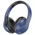 Купить Bluetooth-наушники полноразмерные Borofone BO23 Bluetooth 5.3 200mah Glamour Blue - Vlarnika