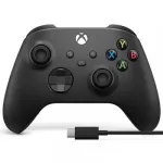 Купить Беспроводной геймпад Microsoft Xbox Carbon Black + кабель USB Type-C (1V8-00015) - Vlarnika