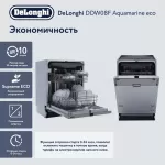 Купить Встраиваемая посудомоечная машина Delonghi DDW08F Aquamarine eco - Vlarnika
