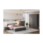 Купить Модульная спальня ′Денвер′ - Графит серый - Vlarnika