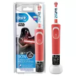 Купить Детская зубная электрическая щетка Oral-B Vitality Kids Star Wars D100.413.2K, красный - Vlarnika