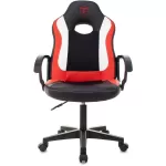 Кресло игровое ZOMBIE 11LT RED черный/красный, текстиль/эко.кожа, крестовина пластик 