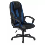 Кресло игровое ZOMBIE VIKING-9/BL+BLUE черный/синий искусст.кожа/ткань 