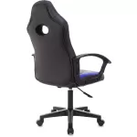Характеристики - кресло игровое ZOMBIE 11LT BLUE черный/синий, текстиль/эко.кожа, крестовина пластик 