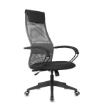 Купить Характеристики - кресло руководителя Бюрократ CH-607 темно-серый TW-04 сиденье - Vlarnika
