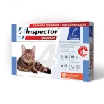 Купить Противопаразитарные капли для кошек Neoterica Inspector Quadro К, масса 1-4 кг, 3 шт - Vlarnika